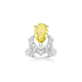 CHAUMET SOIR DE FETE YELLOW DIAMOND SILVER RING