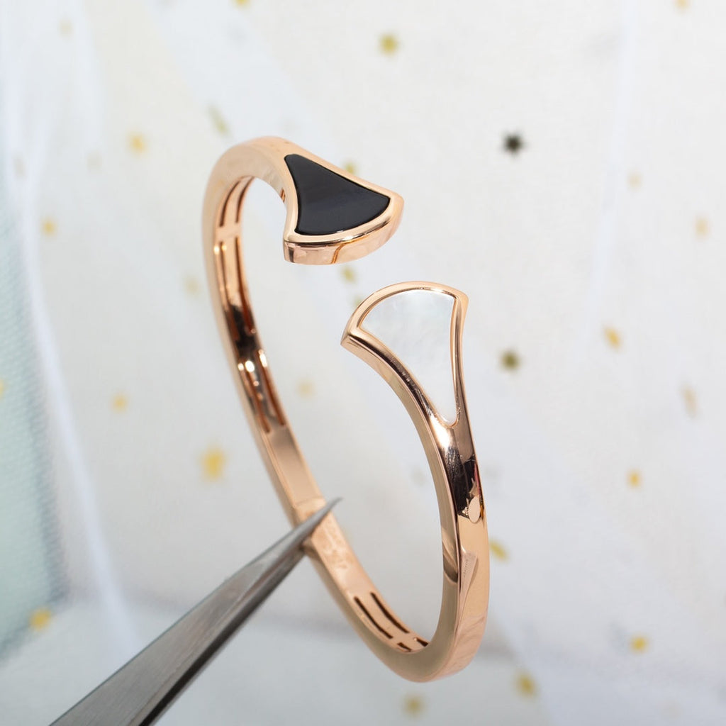BVLGARI DREAM BRACELET OPEN PINK GOLD MOP