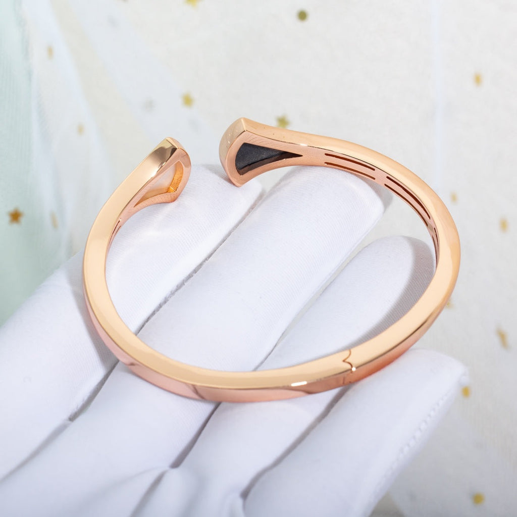 BVLGARI DREAM BRACELET OPEN PINK GOLD MOP