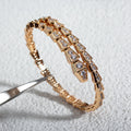 BVLGARI SERPENTI BRACELET 6.8MM PINK GOLD DIAMOND