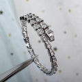 BVLGARI SERPENTI BRACELET 6MM SILVER DIAMOND
