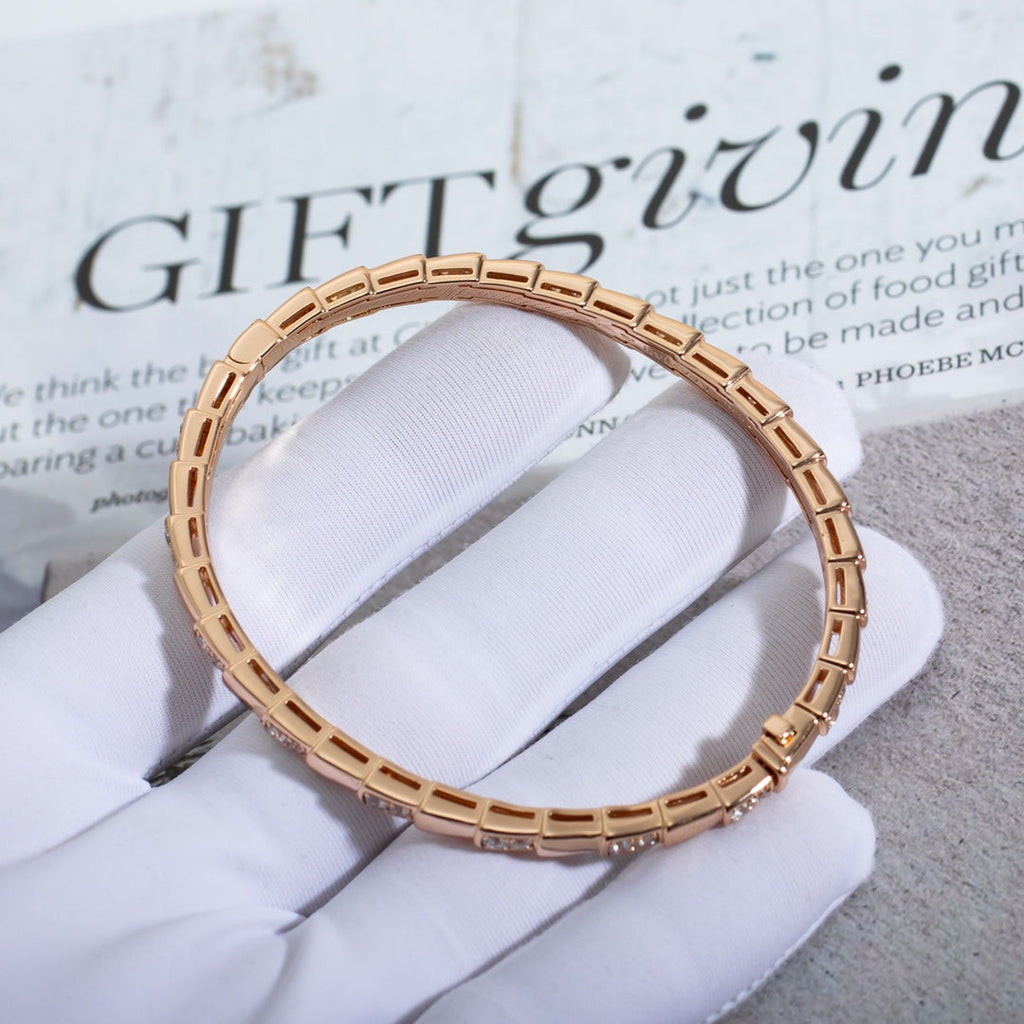 BVLGARI SERPENTI BRACELET PINK GOLD DIAMOND