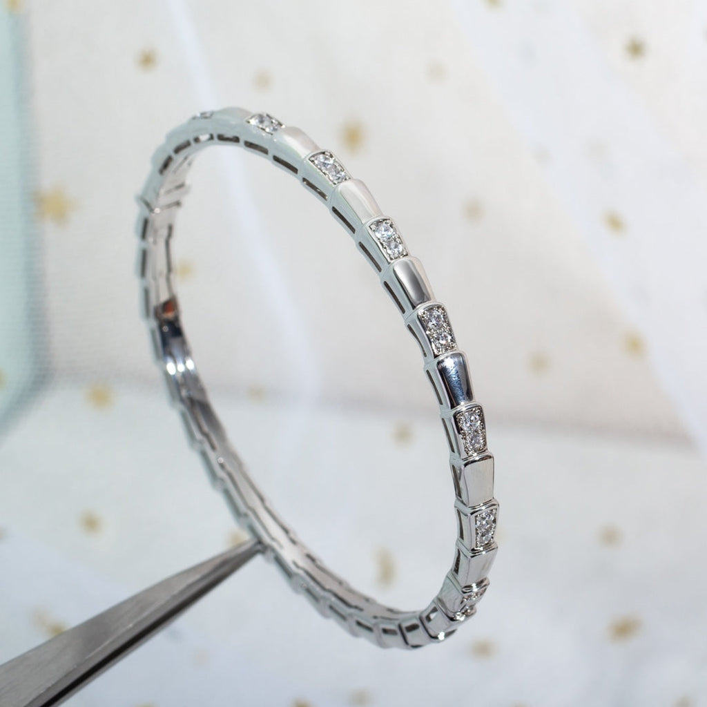 BVLGARI SERPENTI BRACELET SILVER DIAMOND