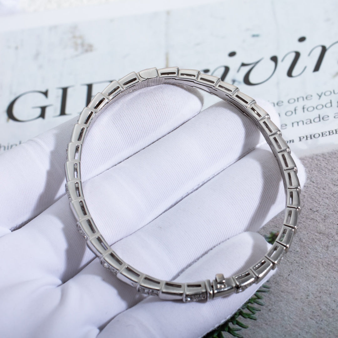 BVLGARI SERPENTI BRACELET SILVER DIAMOND