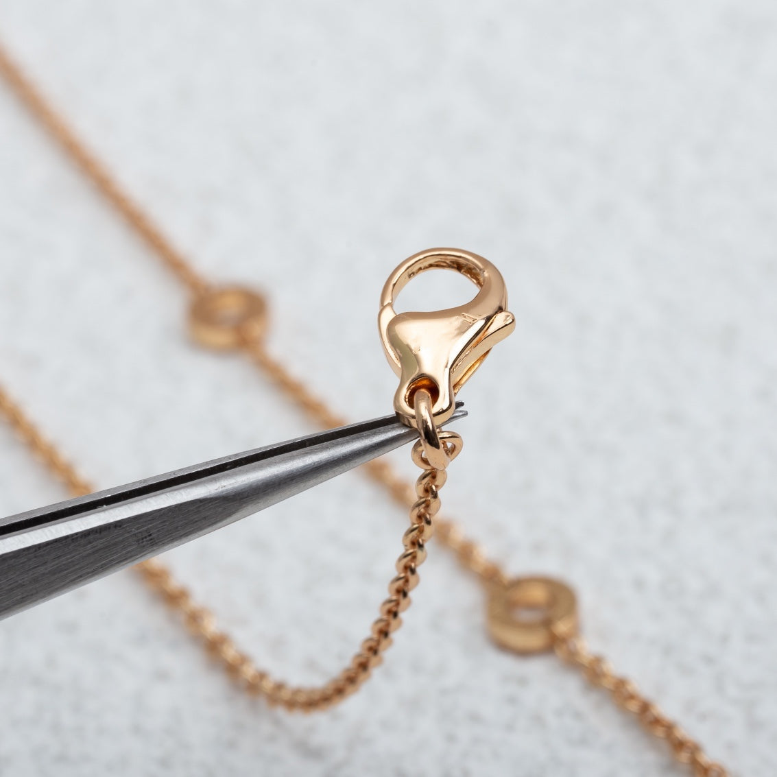 BVLGARI PARENTESI NECKLACE PINK GOLD DIAMOND