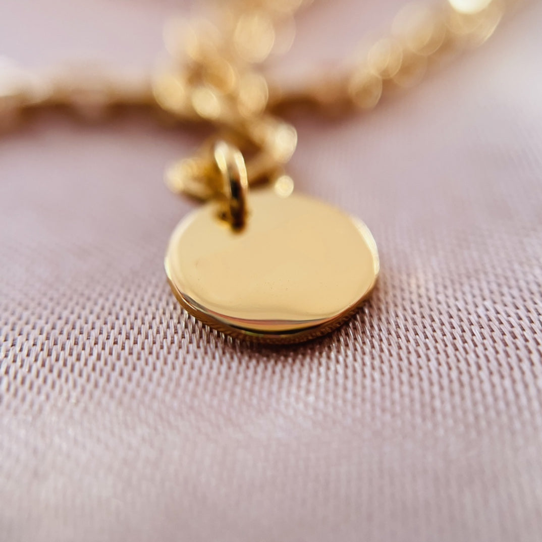DIOR CD PEDANT NECKLACE GOLD
