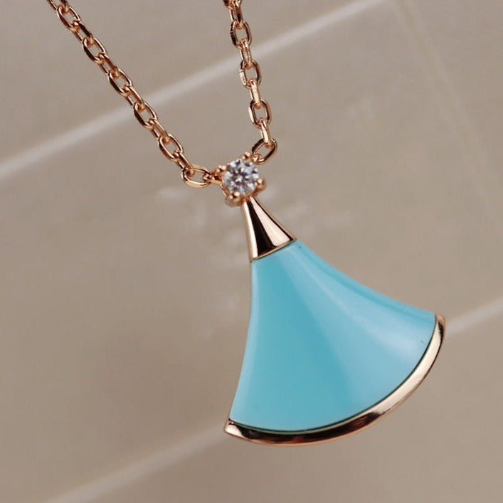 BVLGARI DREAM NECKLACE TURQUOISE PINK GOLD
