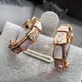 BVLGARI SERPENTI MOP PINK GOLD EARRINGS