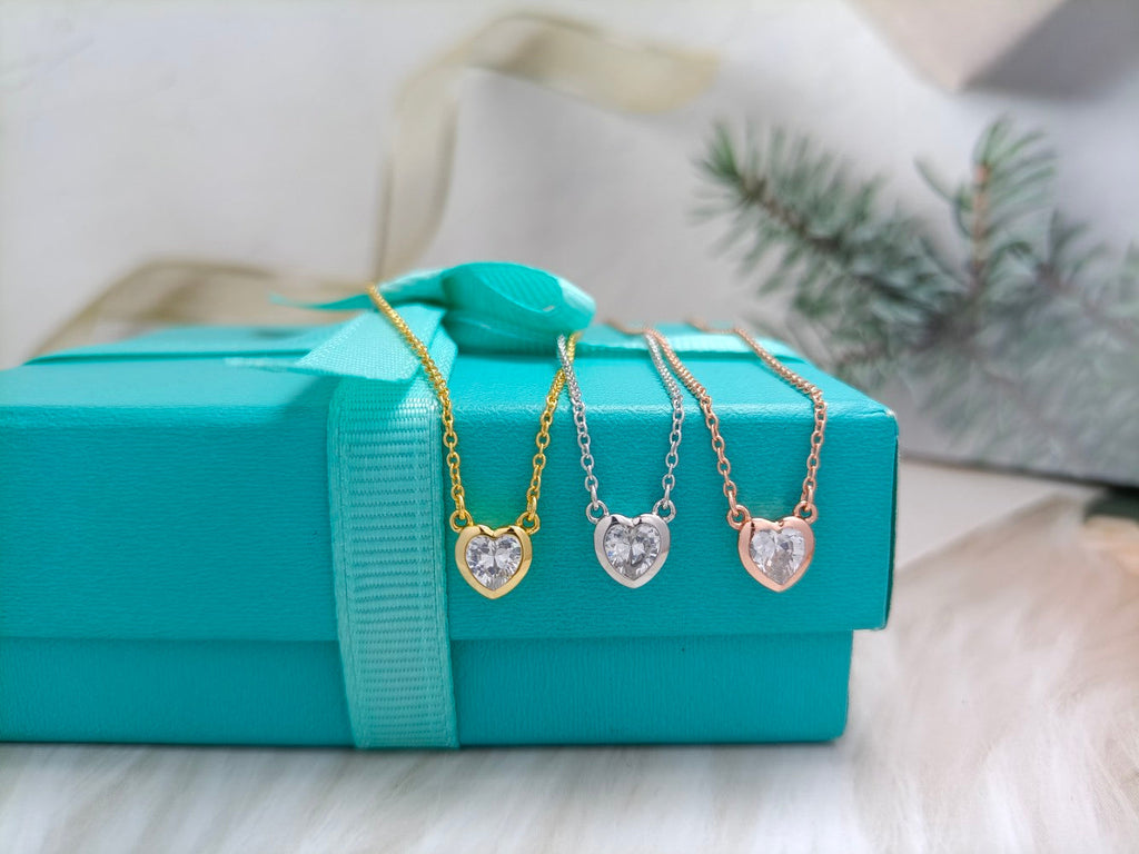 TIFFANY HEART BIG DIAMOND NECKLACE