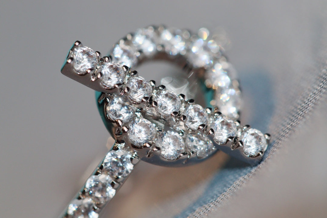 HERMES ECHAPPEE SILVER DIAMOND RING