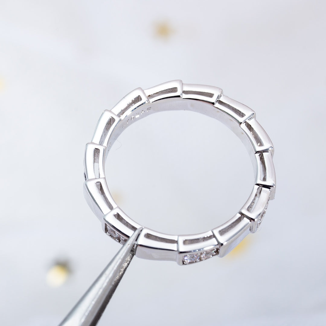 BVLGARI SERPENTI RING SILVER 3MM