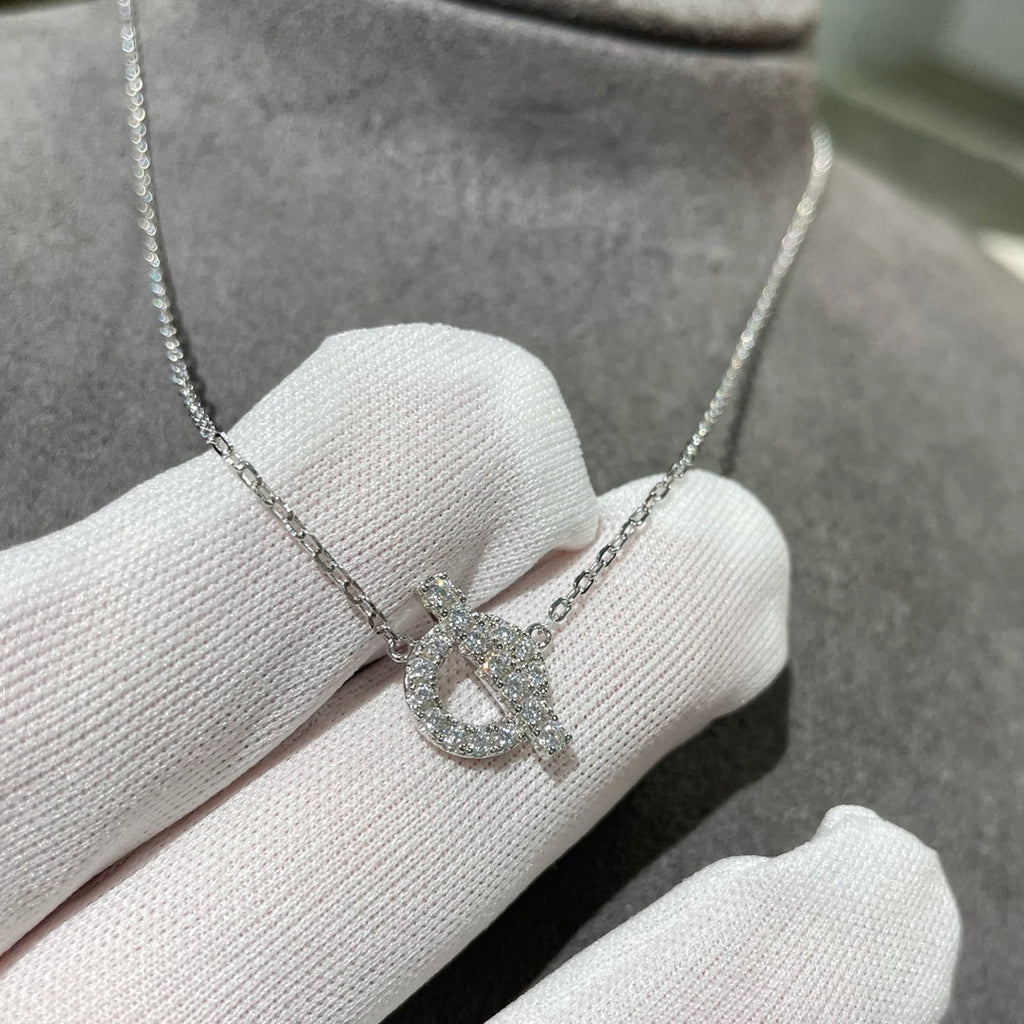 HERMES ECHAPEE NECKLACE DIAMOND