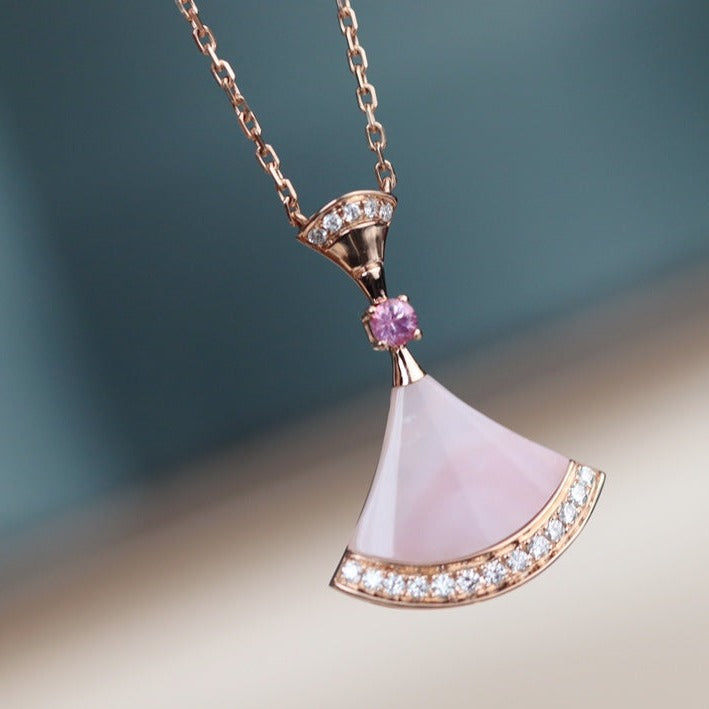 BVLGARI DREAM NECKLACE PINK MOP DIAMOND