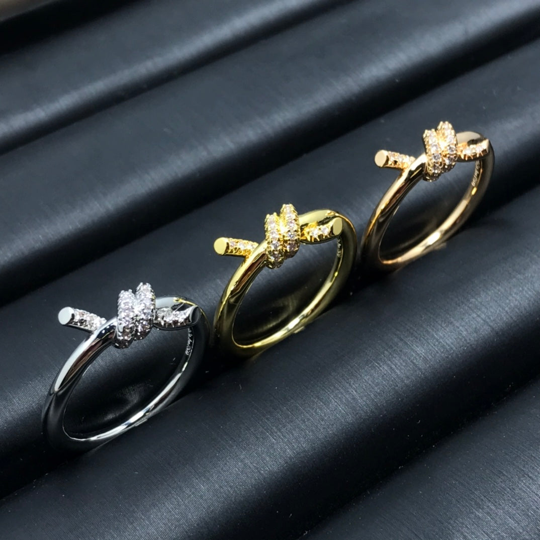 TIFFANY KNOT RING 1.2MM DIAMOND