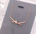 TIFFANY KNOT NECKLACE DIAMONDS