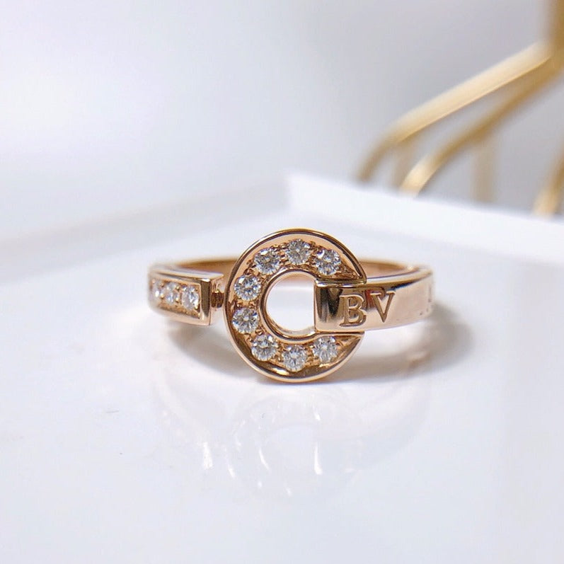 BVLGARI DREAM RING DIAMOND PINK GOLD