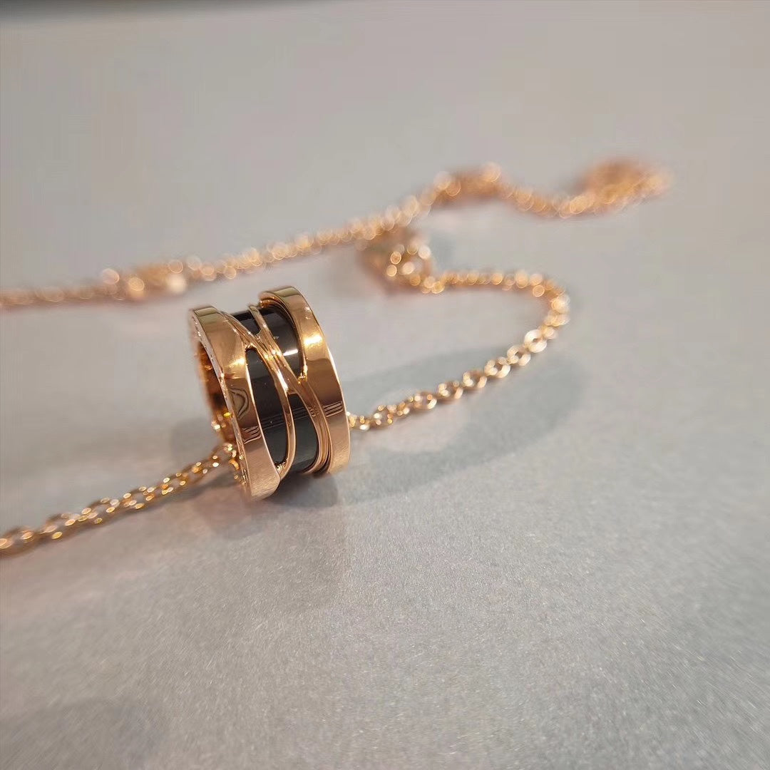 BVLGARI ZERO 1 NECKLACE PINK GOLD