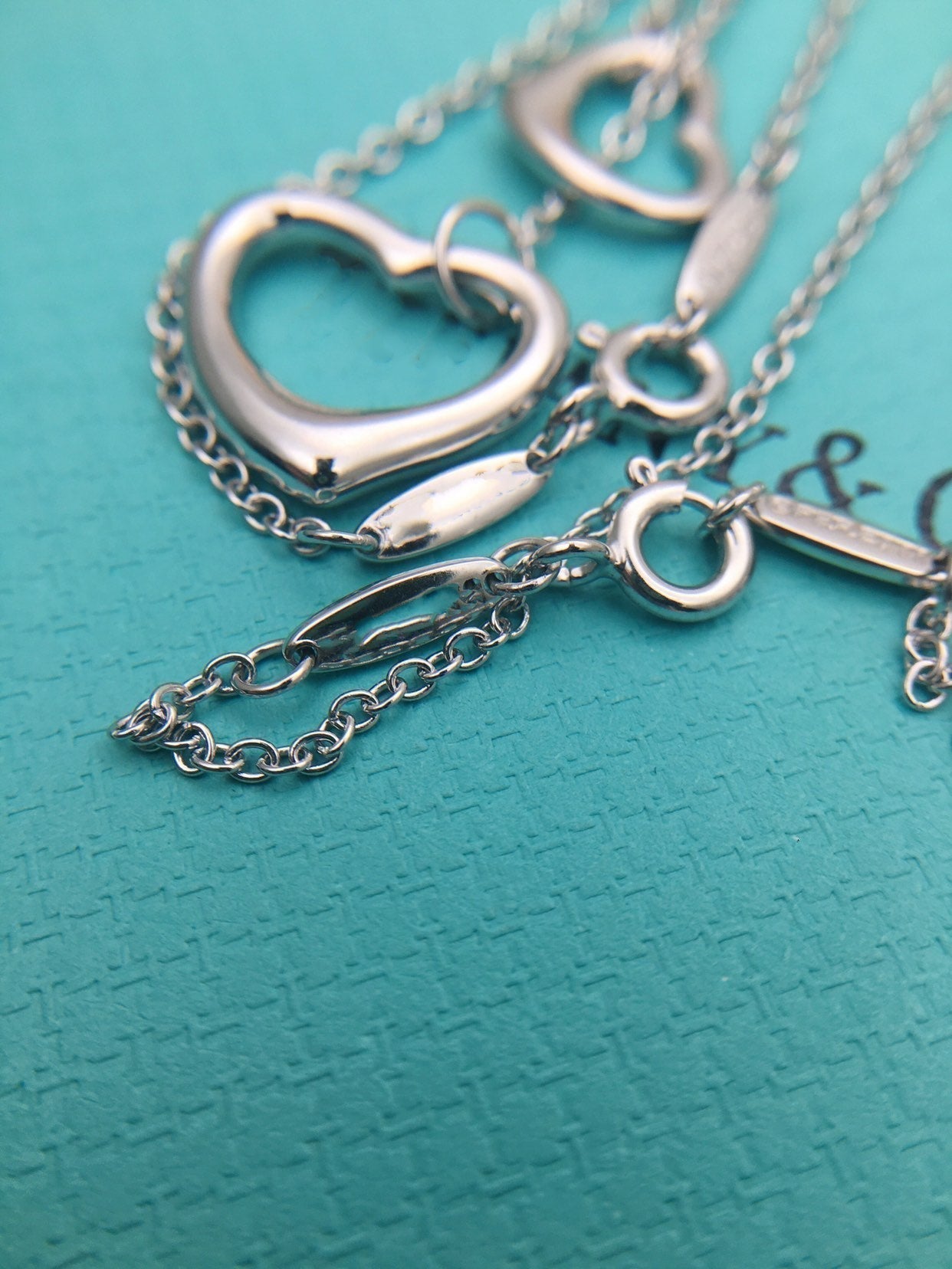 TIFFANY OPEN HEART SILVER NECKLACE