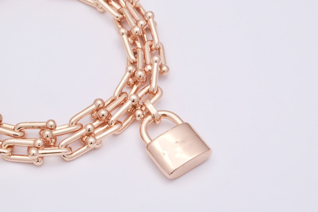 TIFFANY HARDWEAR WRAP PINK GOLD BRACELET