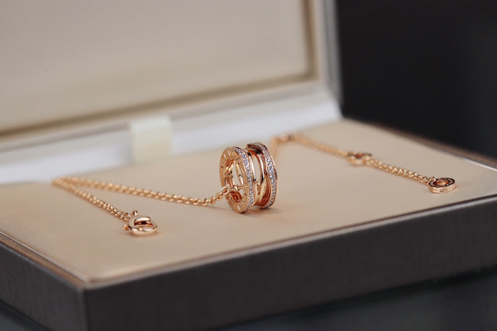 BVLGARI ZERO 1 PINK GOLD NECKLACE