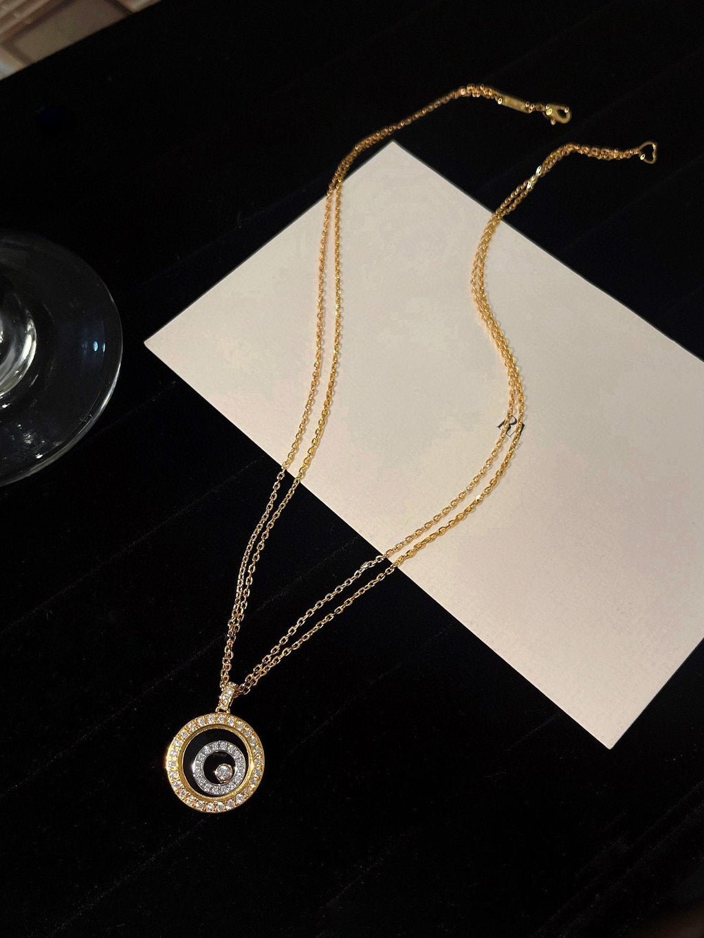 CHOPARD HAPPY HEART DIAMOND GOLD NECKLACE