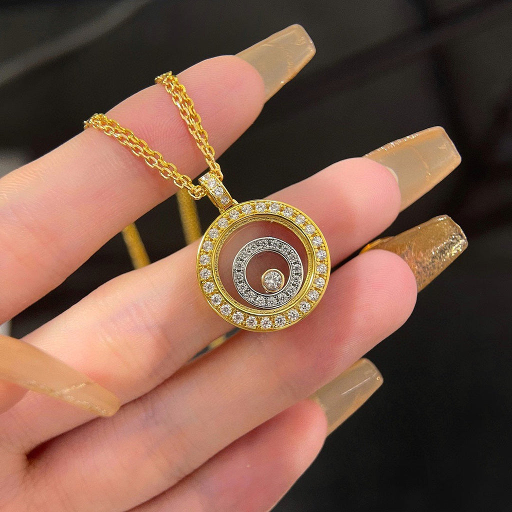 CHOPARD HAPPY HEART DIAMOND GOLD NECKLACE