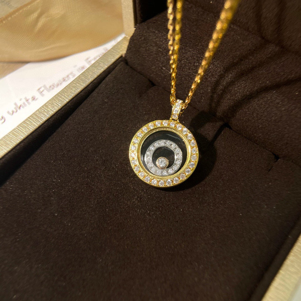 CHOPARD HAPPY HEART DIAMOND GOLD NECKLACE