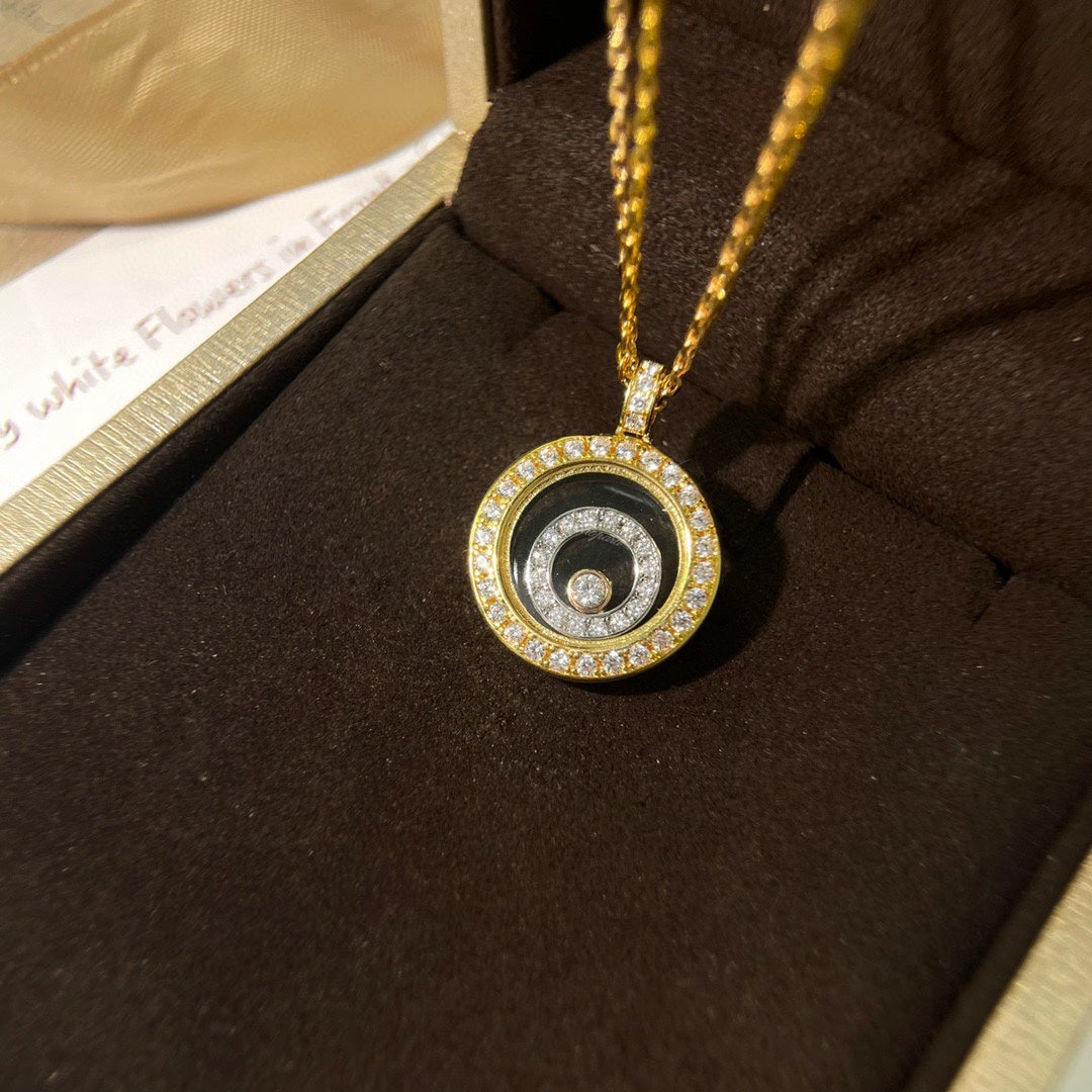 CHOPARD HAPPY HEART DIAMOND GOLD NECKLACE