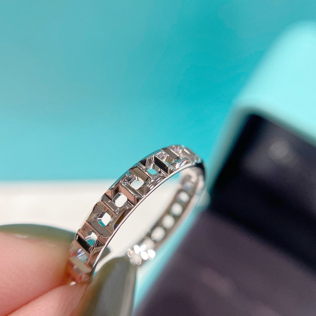 TIFFANY T TRUE 3.5MM SILVER RING
