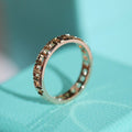 TIFFANY T TRUE 3.5MM PINK GOLD RING