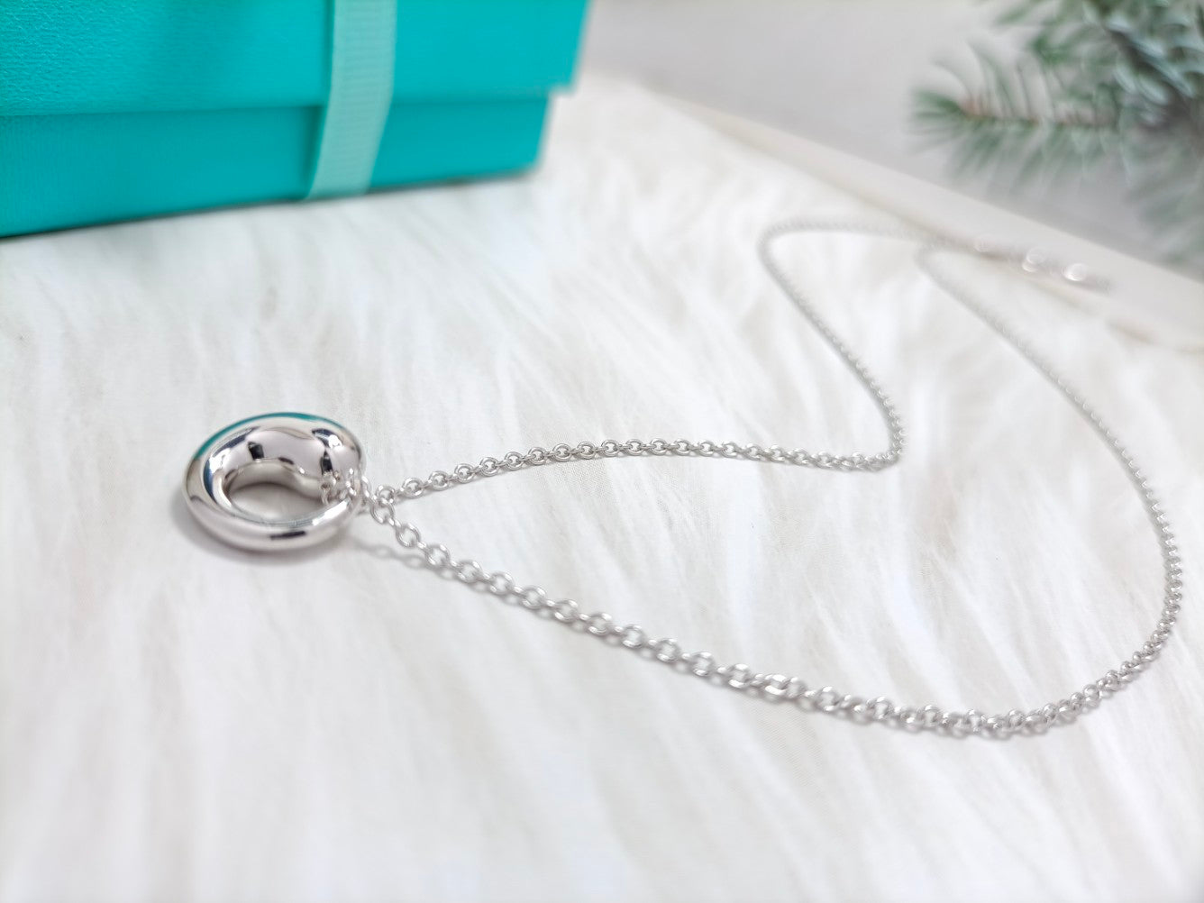 TIFFANY SNAIL PEDANT SILVER NECKLACE