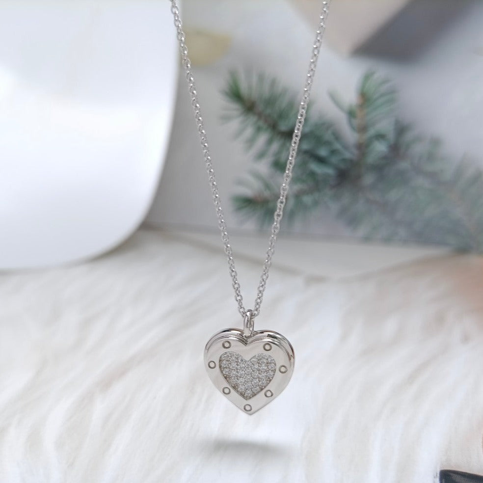TIFFANY HEART DIAMONDS PEDANT NECKLACE