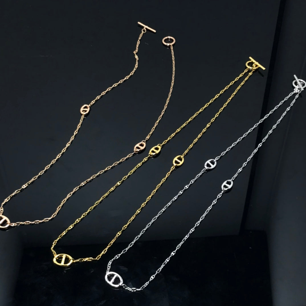 HERMES EVER CHAINE LONG NECKLACE