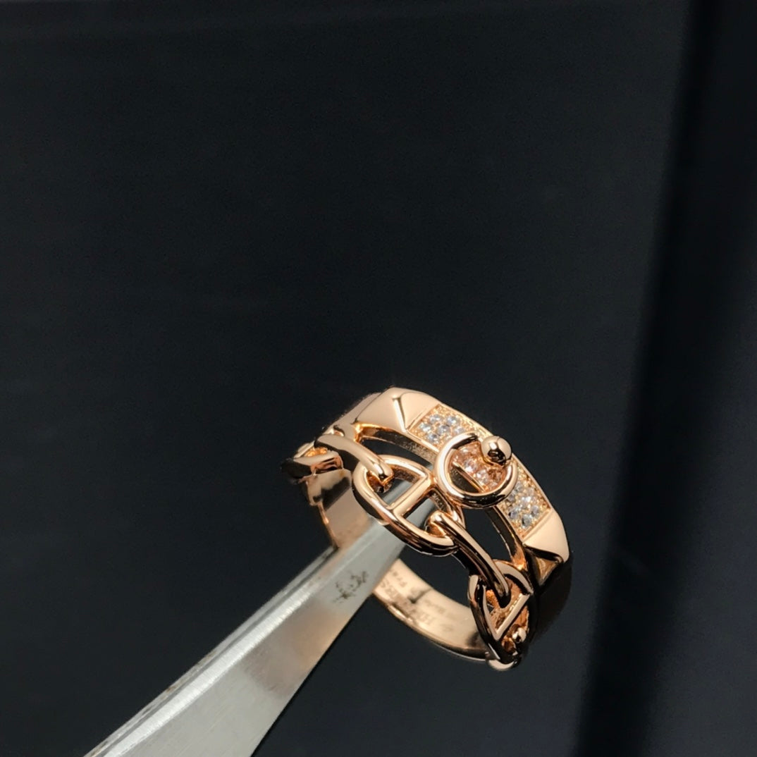 HERMES KELLY DIAMONDS RING