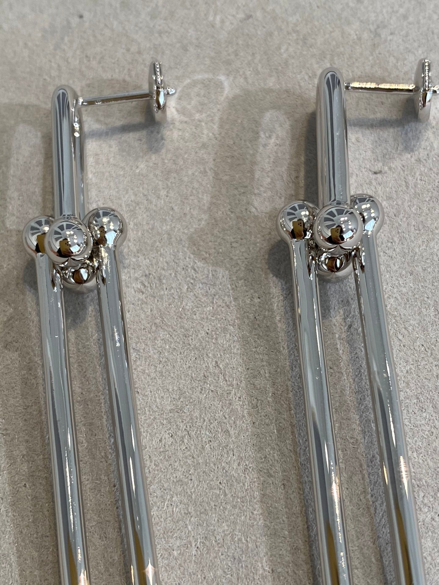 TIFFANY HARDWEAR DOUBLE LONG LINK EARRINGS