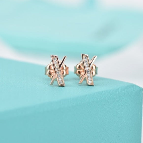 TIFFANY ATLAS DIAMOND STUD EARRINGS