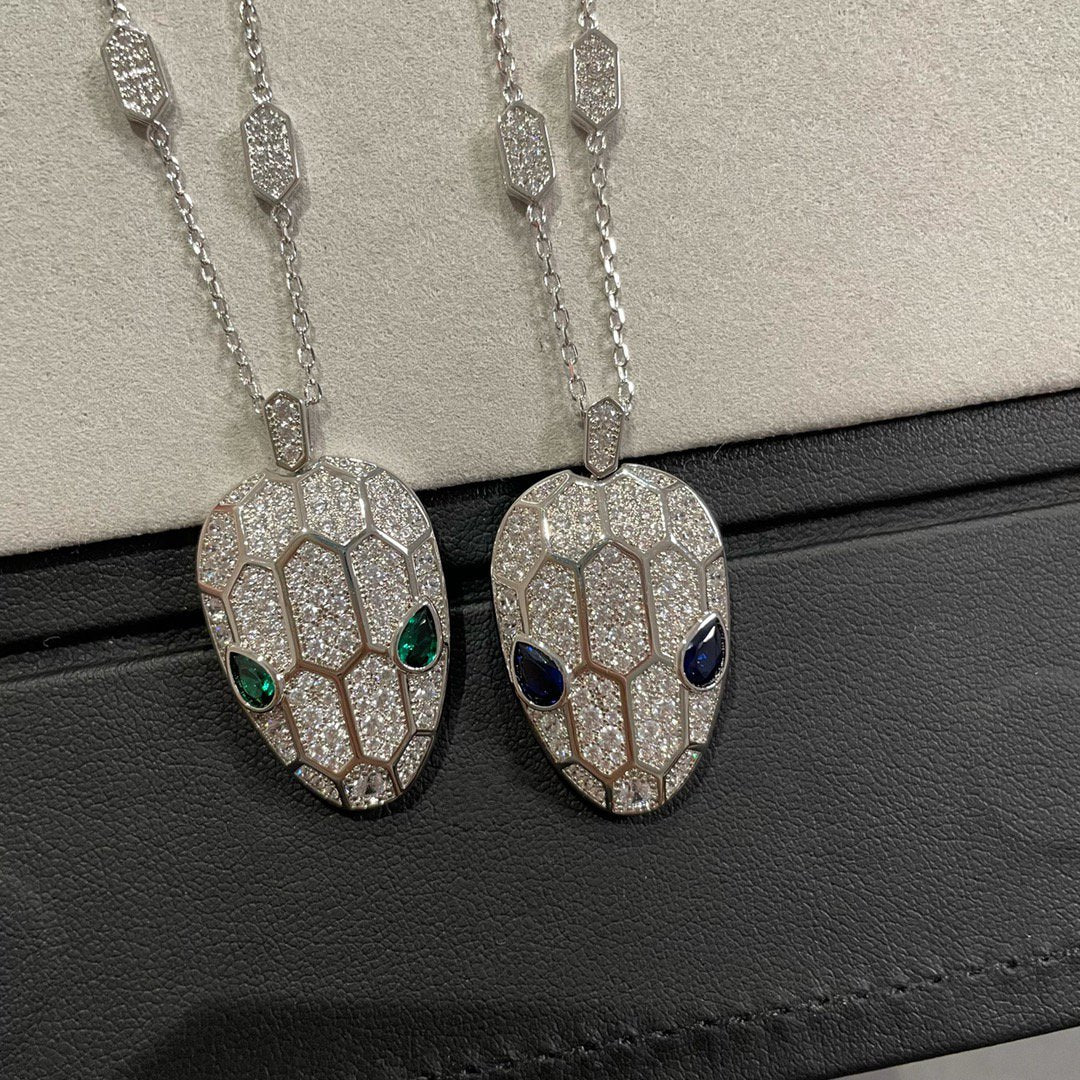 BVLGARI SERPENTS PEDANT DIAMOND NECKLACE