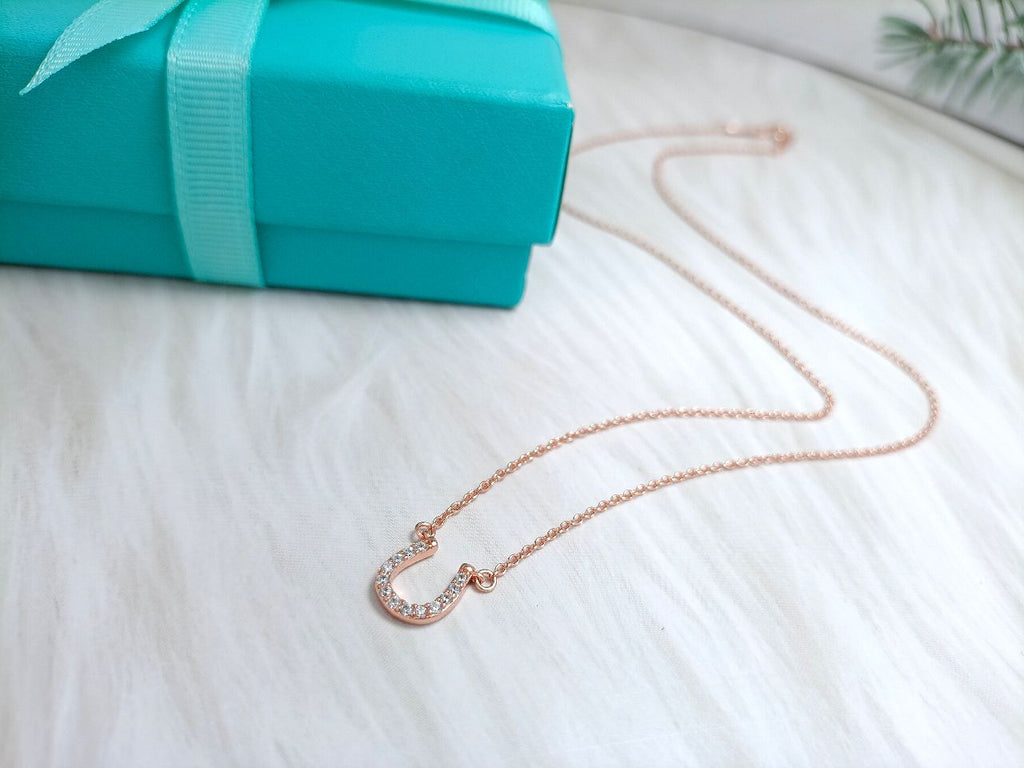 TIFFANY U PEDANT DIAMOND NECKLACE