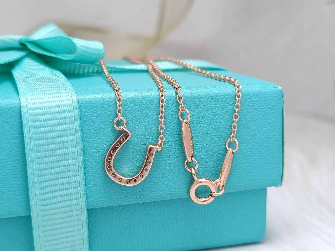 TIFFANY U PEDANT DIAMOND NECKLACE