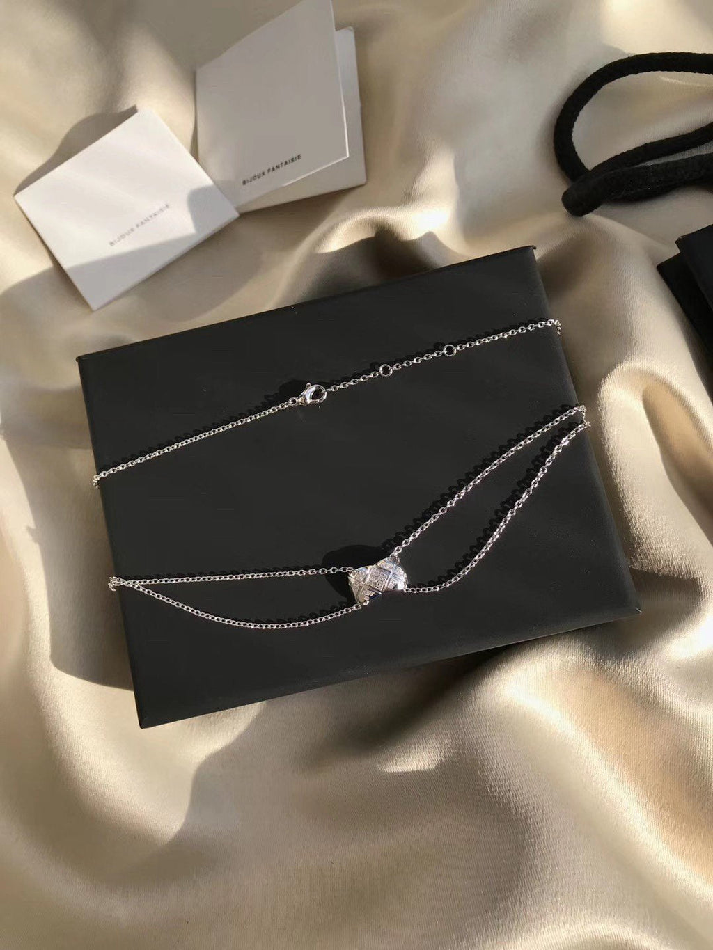 Chanel Crush Silver Diamond Necklace