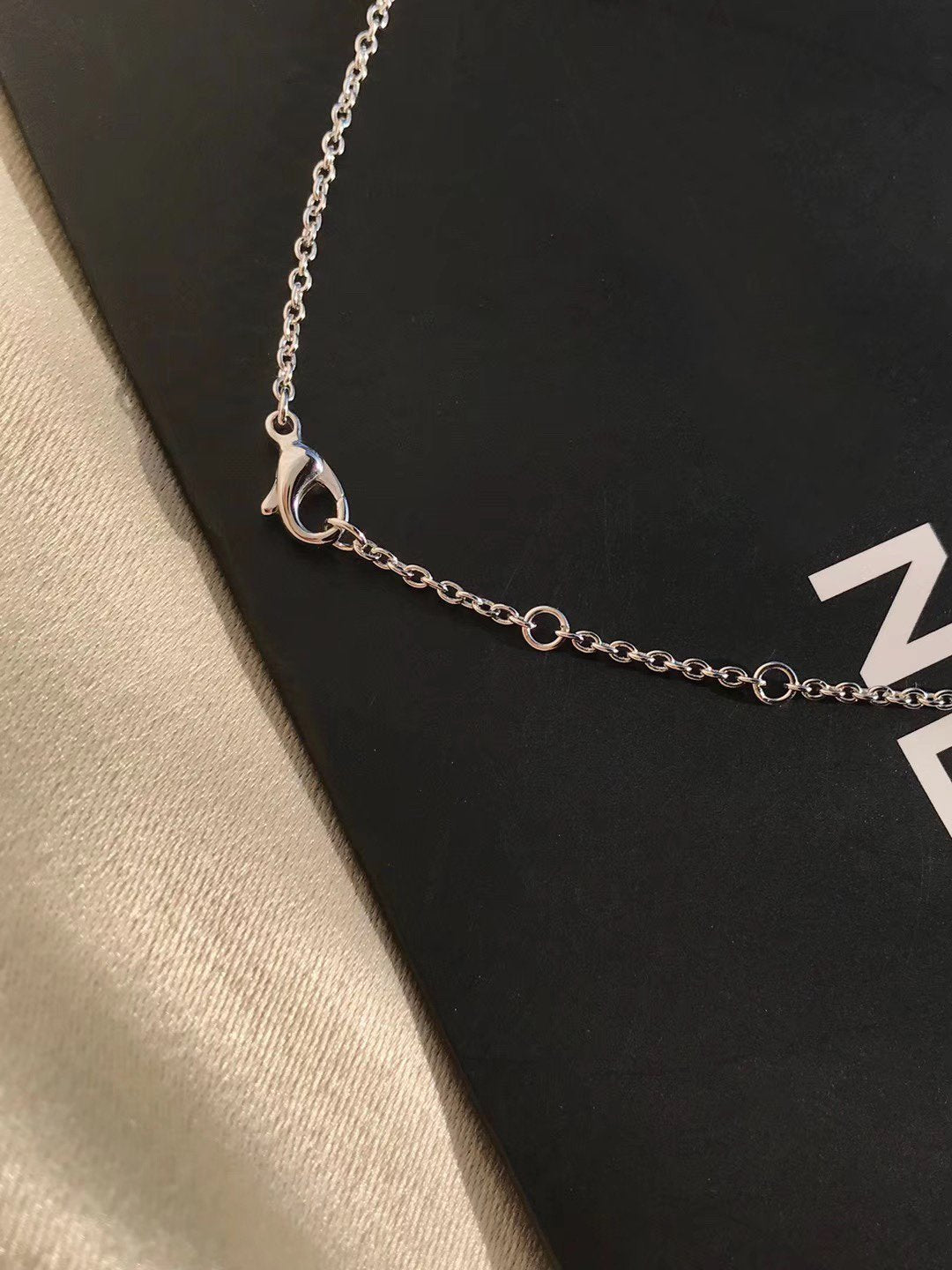 Chanel Crush Silver Diamond Necklace