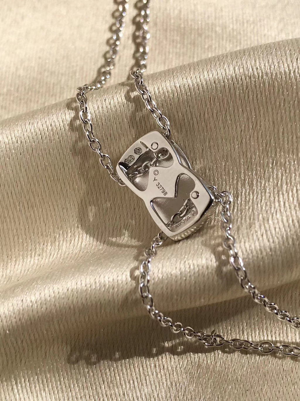 Chanel Crush Silver Diamond Necklace