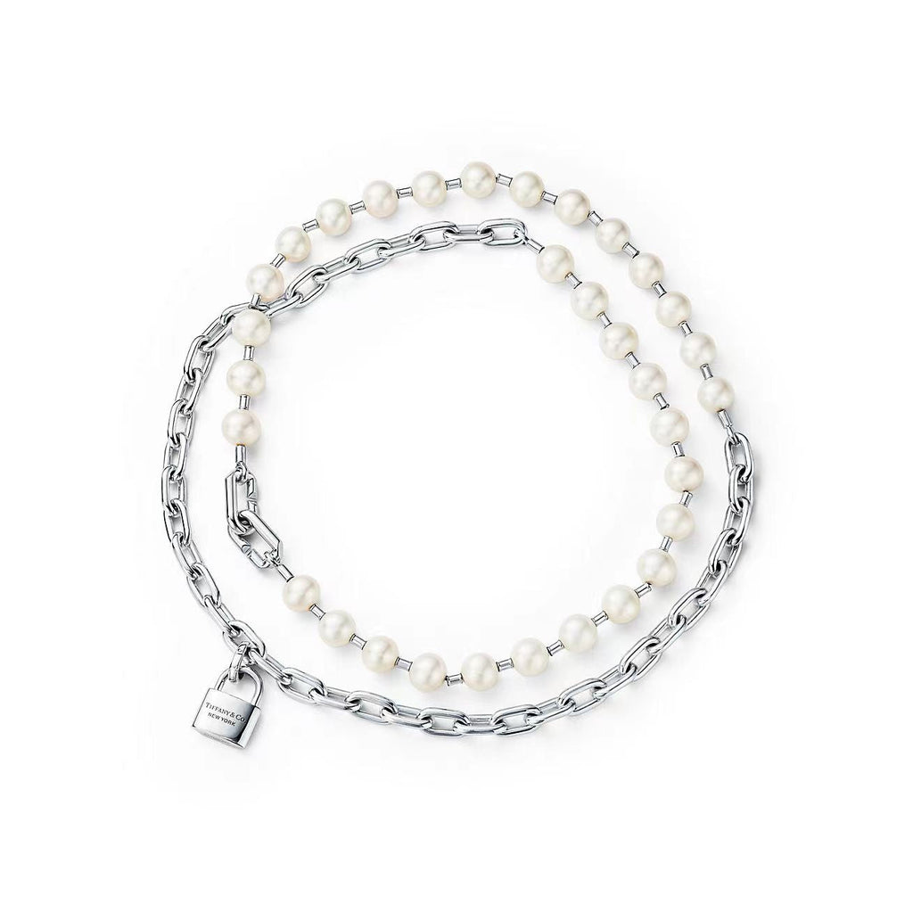 TIFFANY HARDWEAR PEARL WRAP NECKLACE