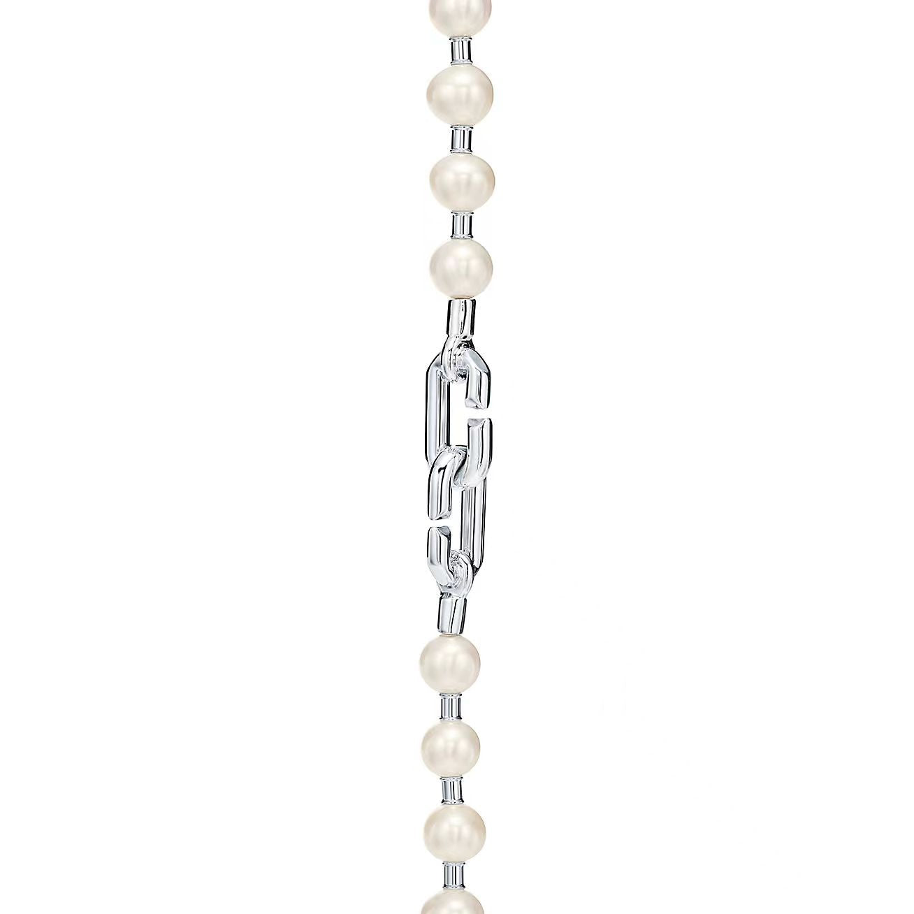TIFFANY HARDWEAR PEARL WRAP NECKLACE