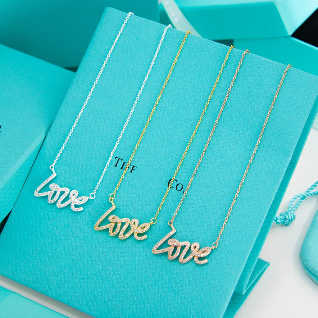TIFFANY PALOMA S GRAFFITI LOVE NECKLACE DIAMOND