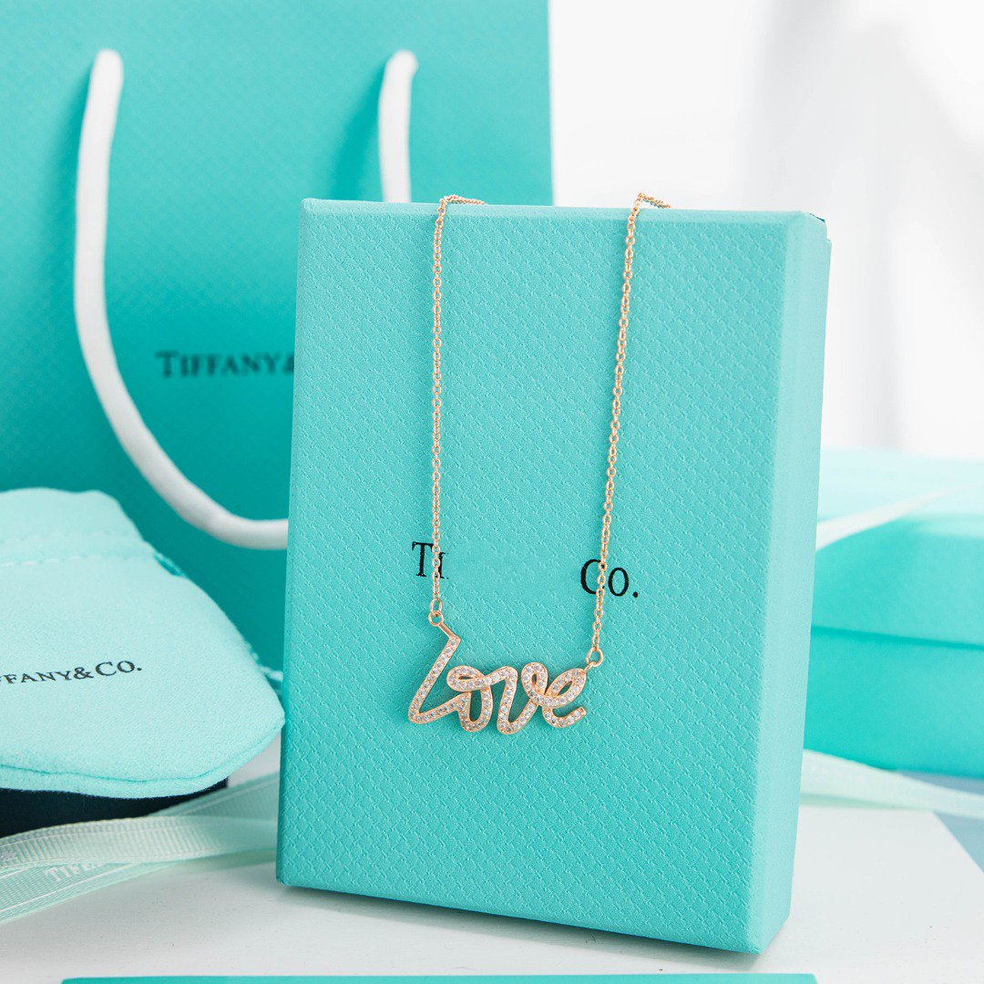 TIFFANY PALOMA S GRAFFITI LOVE NECKLACE DIAMOND