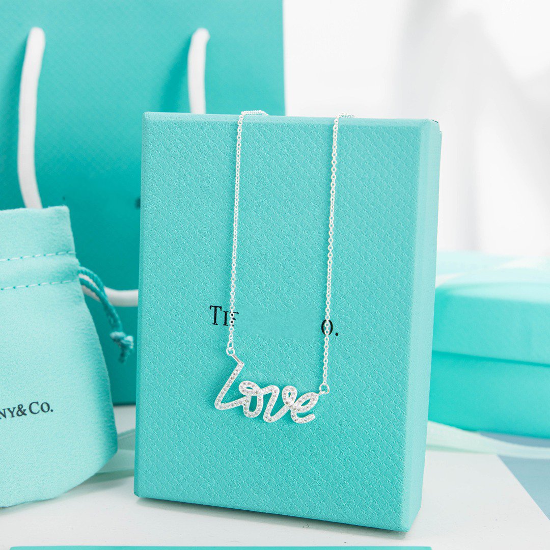 TIFFANY PALOMA S GRAFFITI LOVE NECKLACE DIAMOND