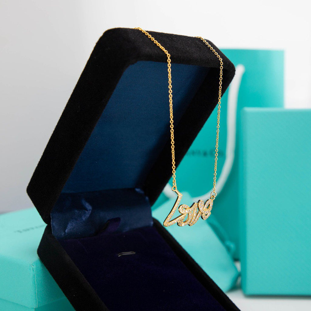TIFFANY PALOMA S GRAFFITI LOVE NECKLACE DIAMOND