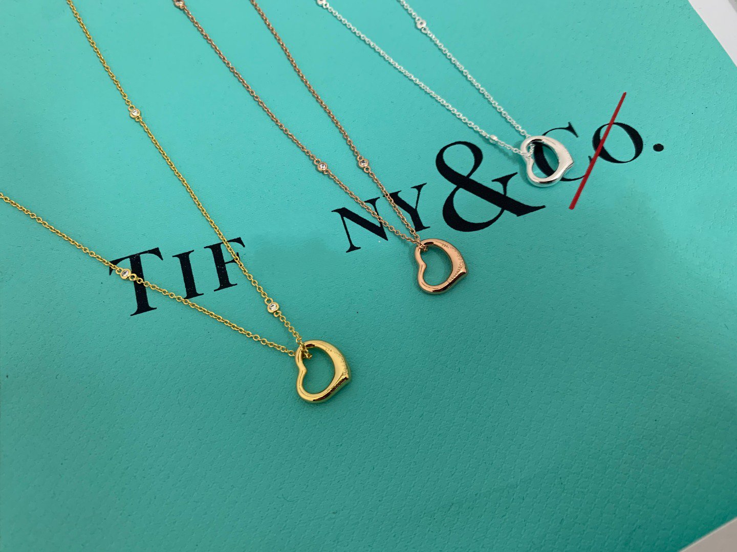 TIFFANY HEART NECKLACE PENDANT STERLING