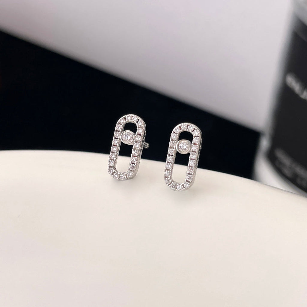 CHAUMET MOVE UNO DIAMOND SMALL EARRINGS